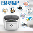850ml Home Ultrasonic Cleaner – 42kHz Jewelry Cleaning Machine with TUV, CE & PSE Certification