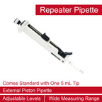 Adjustable Multi-Volume Repeating Pipette – Manual Micropipettor Dispenser, 0.5–50ml, Five-Speed | OniMate