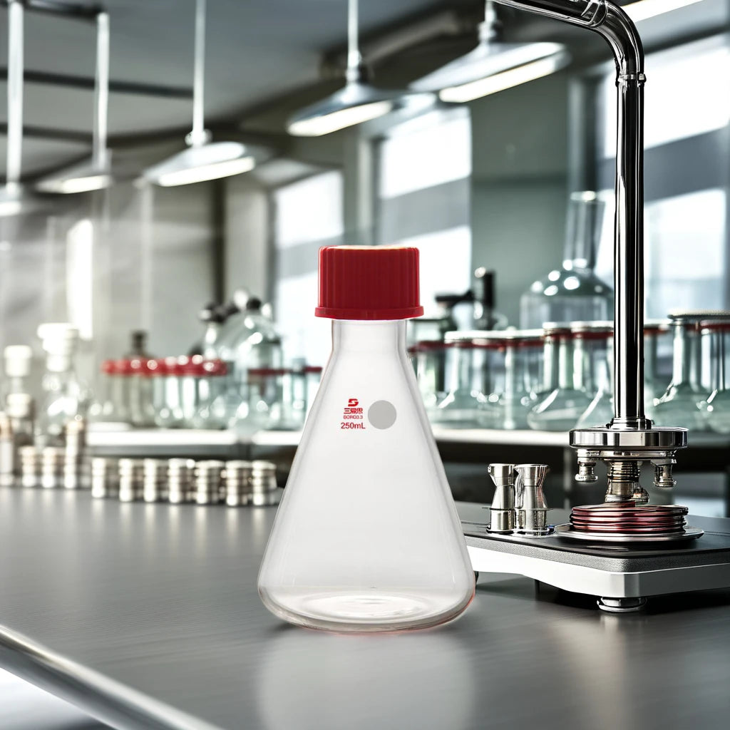 Erlenmeyer Flask with Screw Cap (SAIEISE WD30 Series) 100ml 250ml 500ml 1000ml