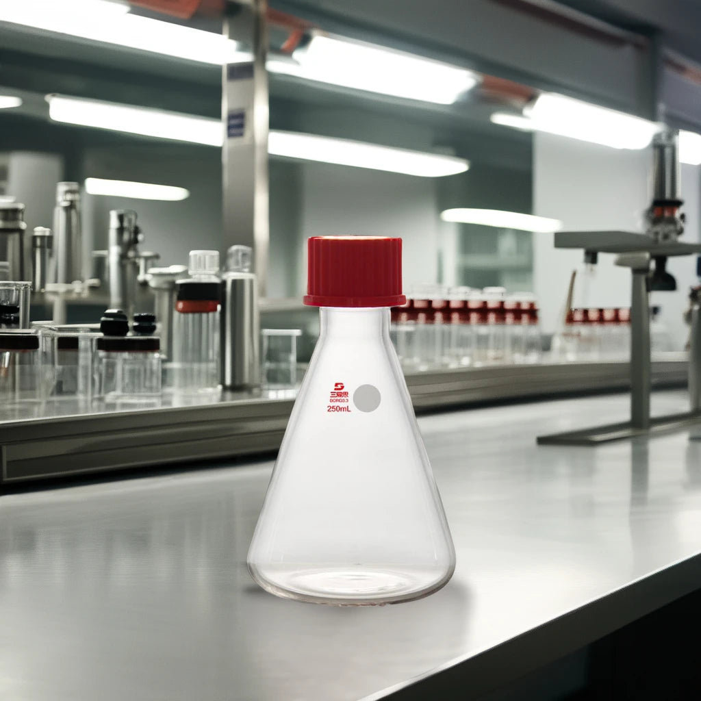 Erlenmeyer Flask with Screw Cap (SAIEISE WD30 Series) 100ml 250ml 500ml 1000ml