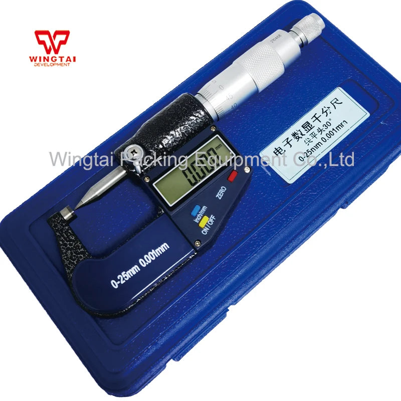 0-25mm Micrometer Screw Gauge XC02 – High Precision 0.001mm for Paper & Bags