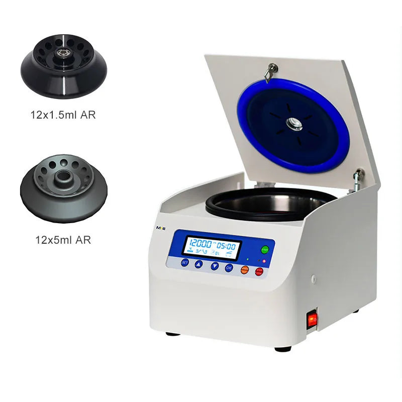High-Speed Laboratory Centrifuge – 16,500rpm, 19,480×g, DC Brushless Motor, 12×5ml Microcentrifuge with Microprocessor Control