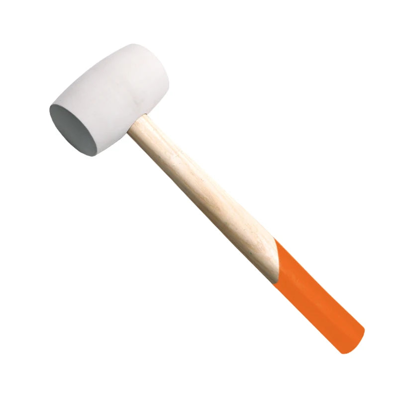 WEDO White Rubber Hammer Mallet 16oz with Wood Handle