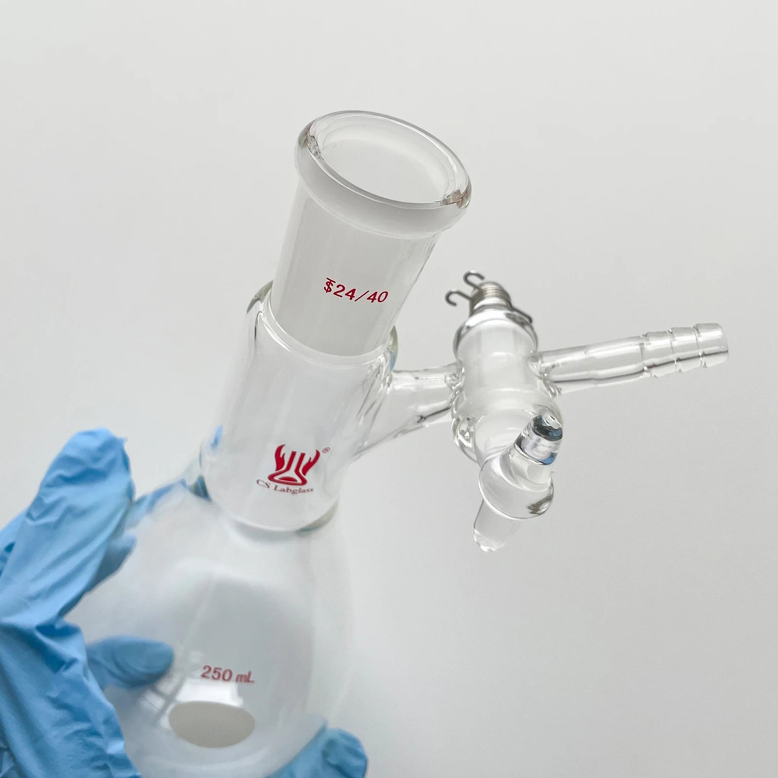 Schlenk Flask 10-1000ml – Pear-Shaped Borosilicate Reaction Flask with Glass Stopcock
