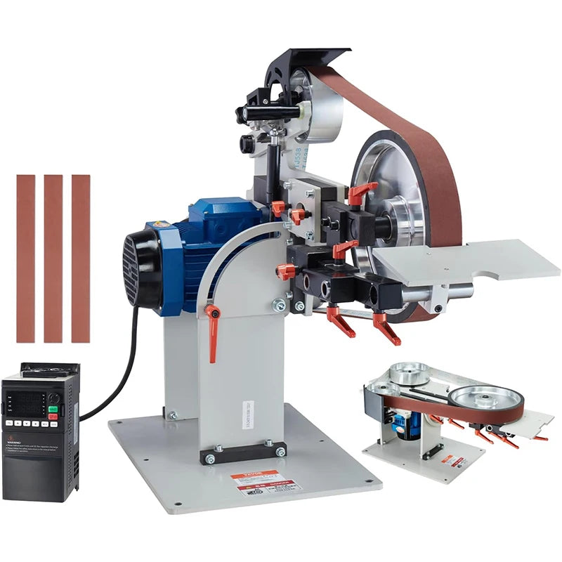 3-Wheel 2x72 Inch Belt Grinder – Knife Making Surface Grinding Machine