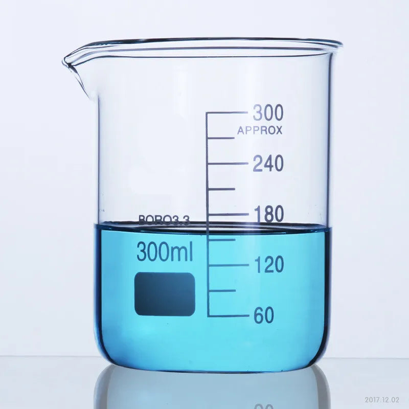 HAIJU Borosilicate Glass Beaker – Low Form, Graduated with Spout | 100ml