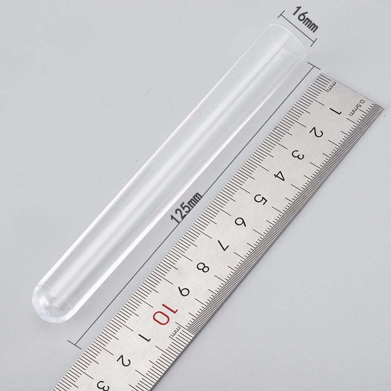 Factory-Supplied Laboratory Plastic Test Tubes – High-Transparency PS, Rigid, Complete Sizes, Bulk Bag Sale