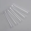 Transparent PS Plastic Round-Bottom Test Tubes – Flat Mouth, Hard Plastic, Sold by Bag