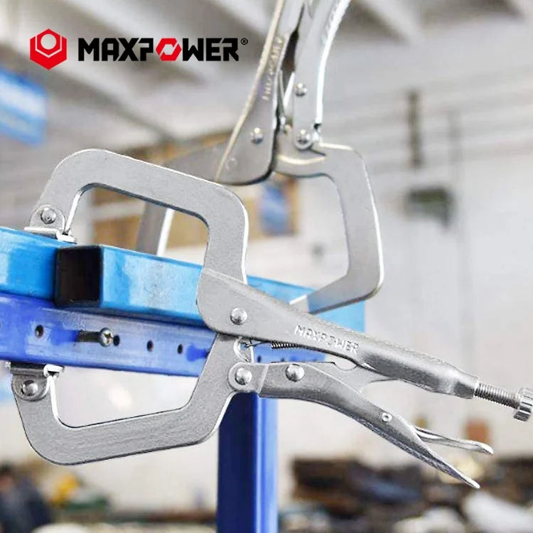 Woodworking & Welding C-Clamp Locking Pliers – Maxpower Easy-Use Clamp