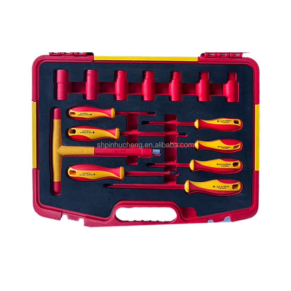 24-Piece 1000V VDE Insulated Hand Tool Set – Wrenches, Pliers & T Tools