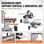 3-Wheel 2x72 Inch Belt Grinder – Knife Making Surface Grinding Machine