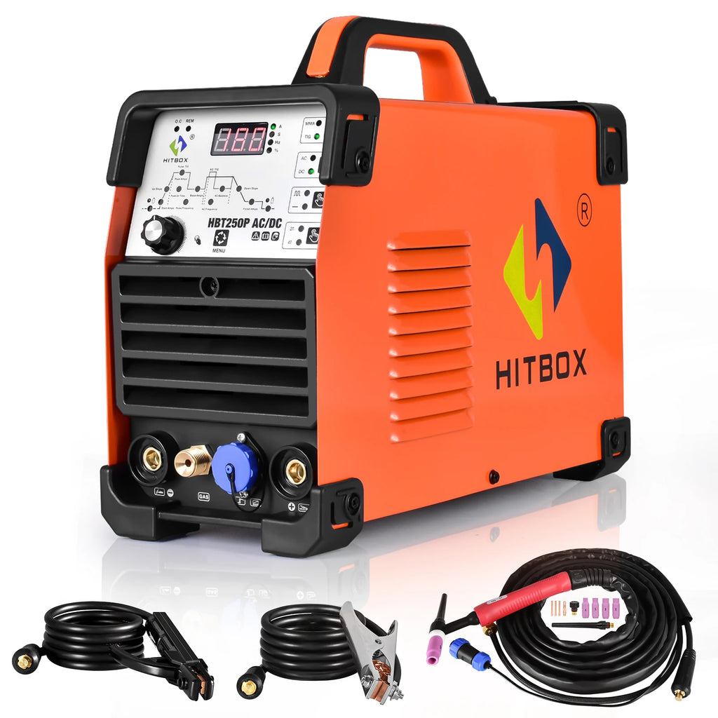 HITBOX HBT250P AC/DC TIG Welding Machine for Aluminium and Steel