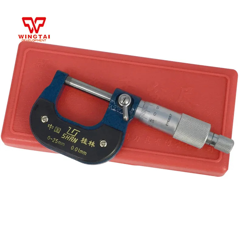 0-25mm Micrometer Screw Gauge XC02 – High Precision 0.001mm for Paper & Bags