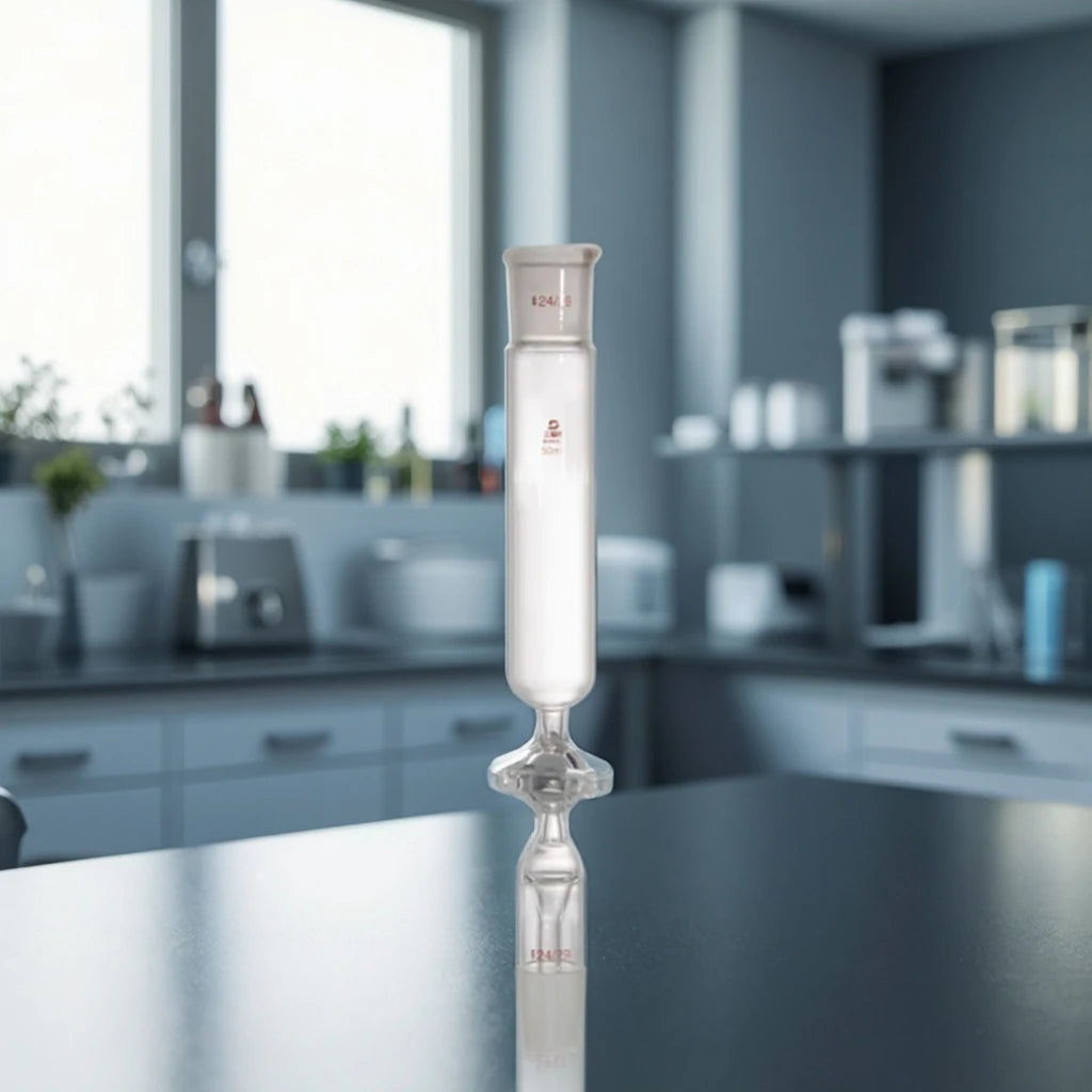 Cylindrical Drip Funnel with Glass Stopcock – 50 ml (24/29 × 24/29)