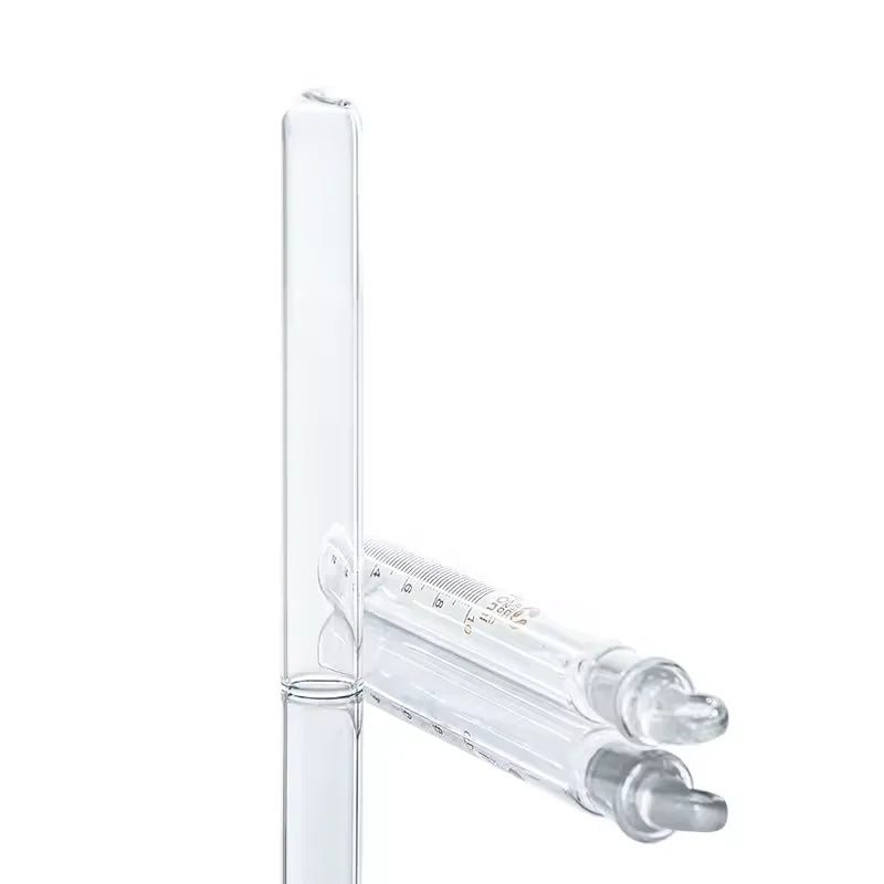 High-Temperature Resistant Flat Round Bottom Glass Durham Fermentation Test Tube for Laboratory Use