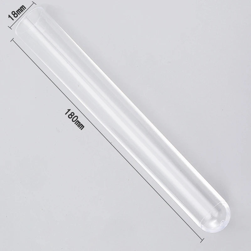 Factory-Supplied Laboratory Plastic Test Tubes – High-Transparency PS, Rigid, Complete Sizes, Bulk Bag Sale