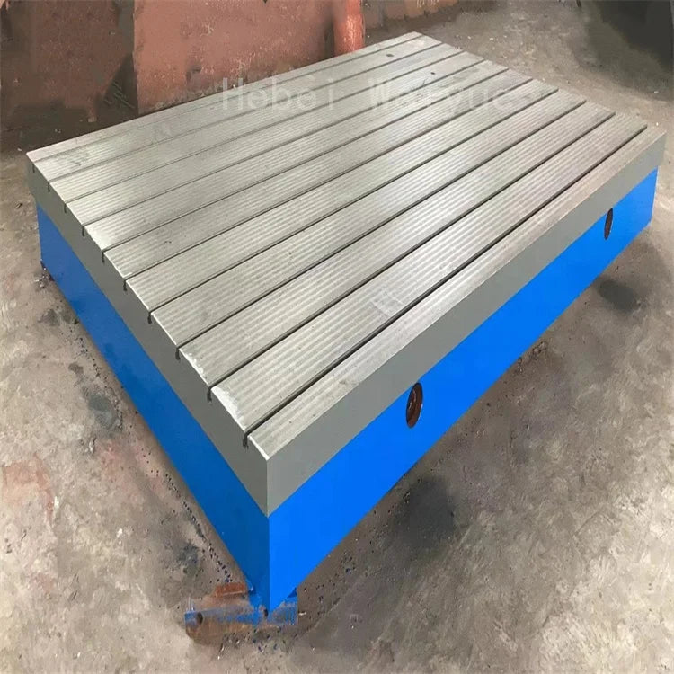 Cast Iron CNC Worktable with T-Slots – Precision Inspection Platform