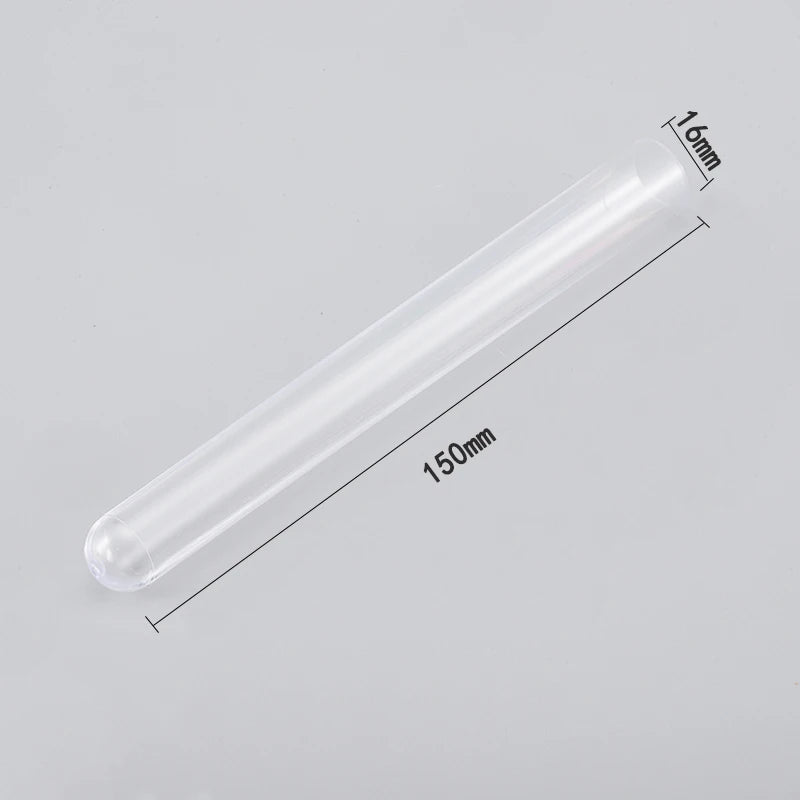 Factory-Supplied Laboratory Plastic Test Tubes – High-Transparency PS, Rigid, Complete Sizes, Bulk Bag Sale