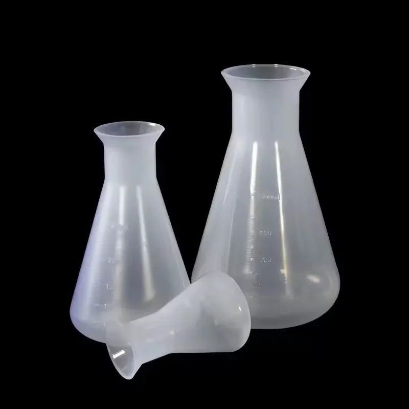 250ml–1000ml Clear PP Wide Neck Erlenmeyer Flasks – Durable Laboratory Plastic Flasks with 3-Year Warranty