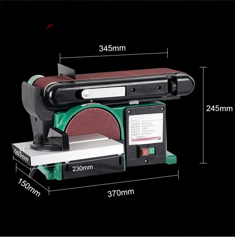 Multipurpose Belt Sander and Bench Grinder Machine