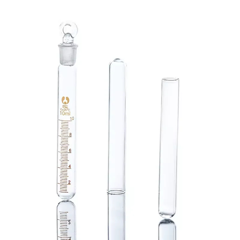 High-Temperature Resistant Flat Round Bottom Glass Durham Fermentation Test Tube for Laboratory Use