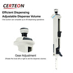 Adjustable Multi-Volume Repeating Pipette – Manual Micropipettor Dispenser, 0.5–50ml, Five-Speed | OniMate