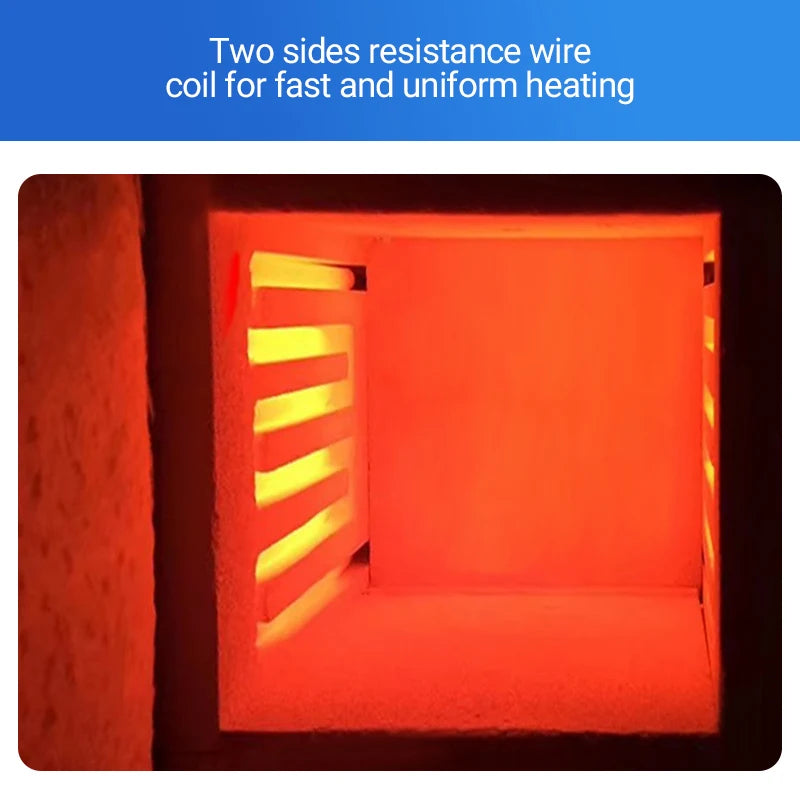 EF02 Programmable Laboratory Furnace – 850 °C High-Temperature PID-Controlled Thermal Processing Oven