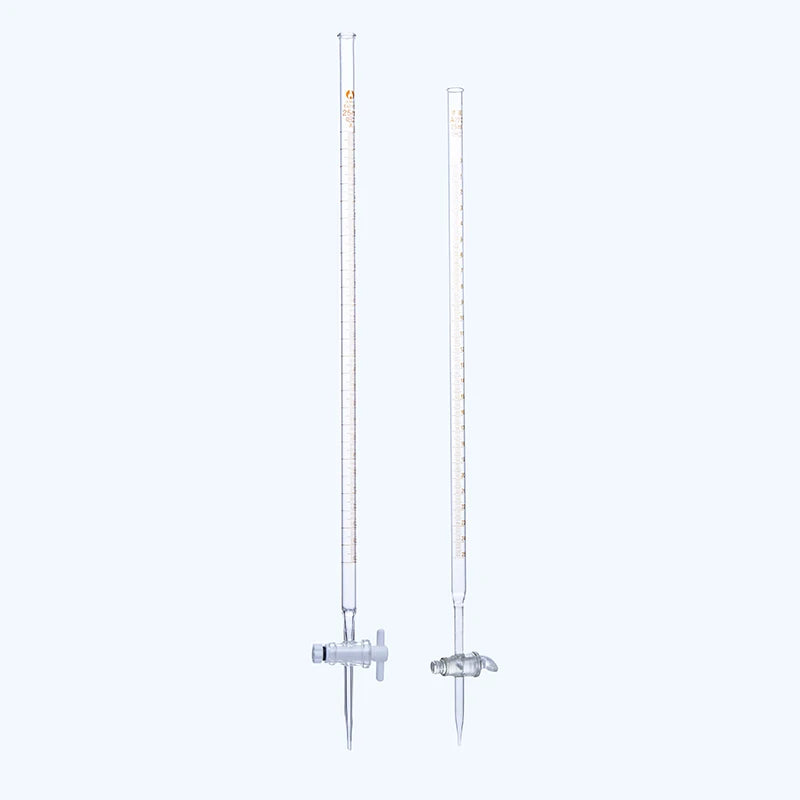 Class A Borosilicate Glass Burette with PTFE Stopcock – 5ml, 10ml, 25ml, 50ml, Acid & Alkali Resistant