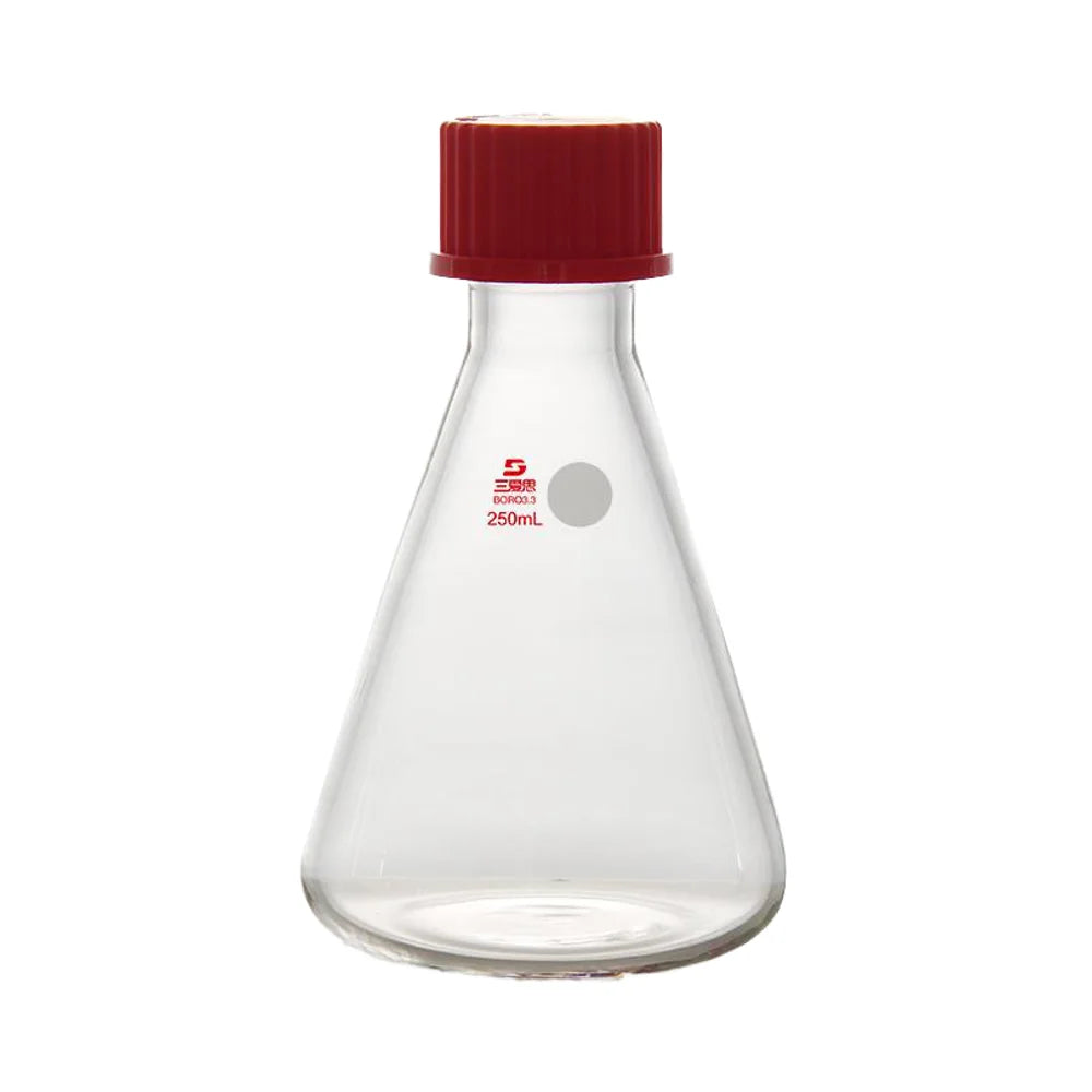 Erlenmeyer Flask with Screw Cap (SAIEISE WD30 Series) 100ml 250ml 500ml 1000ml