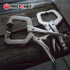 Woodworking & Welding C-Clamp Locking Pliers – Maxpower Easy-Use Clamp