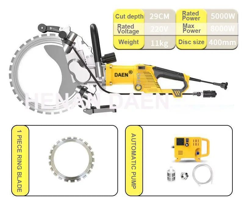 40cm Heavy-Duty Wall Chaser – Cement, Brick & Floor Slot Cutting