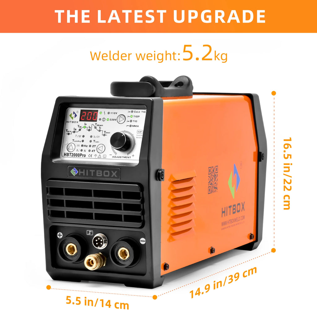 HITBOX HBT250P AC/DC TIG Welding Machine for Aluminium and Steel