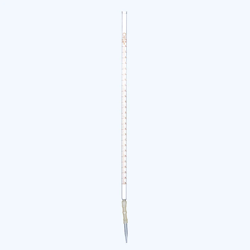 Class A Borosilicate Glass Burette with PTFE Stopcock – 5ml, 10ml, 25ml, 50ml, Acid & Alkali Resistant