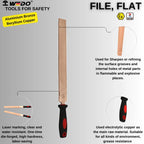 Industrial Safety Flat File – WEDO BAM ATEX FM Approved, Aluminium Bronze & Beryllium Copper