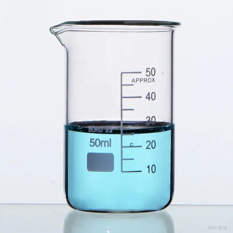 HAIJU Borosilicate Glass Beaker – Low Form, Graduated with Spout | 100ml