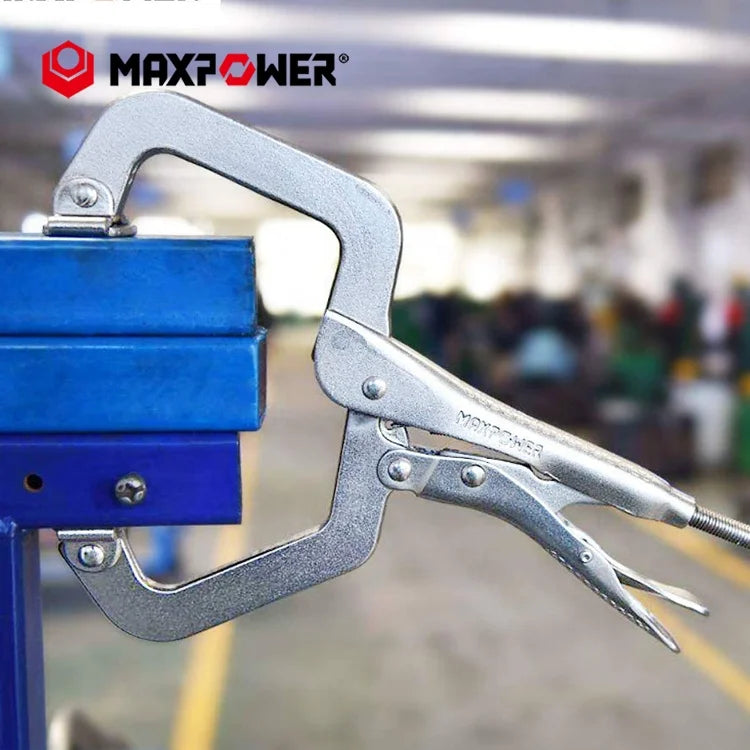 Woodworking & Welding C-Clamp Locking Pliers – Maxpower Easy-Use Clamp