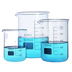 HAIJU Borosilicate Glass Beaker – Low Form, Graduated with Spout | 100ml
