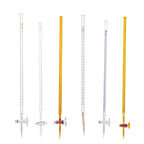 Class A Borosilicate Glass Burette with PTFE Stopcock – 5ml, 10ml, 25ml, 50ml, Acid & Alkali Resistant