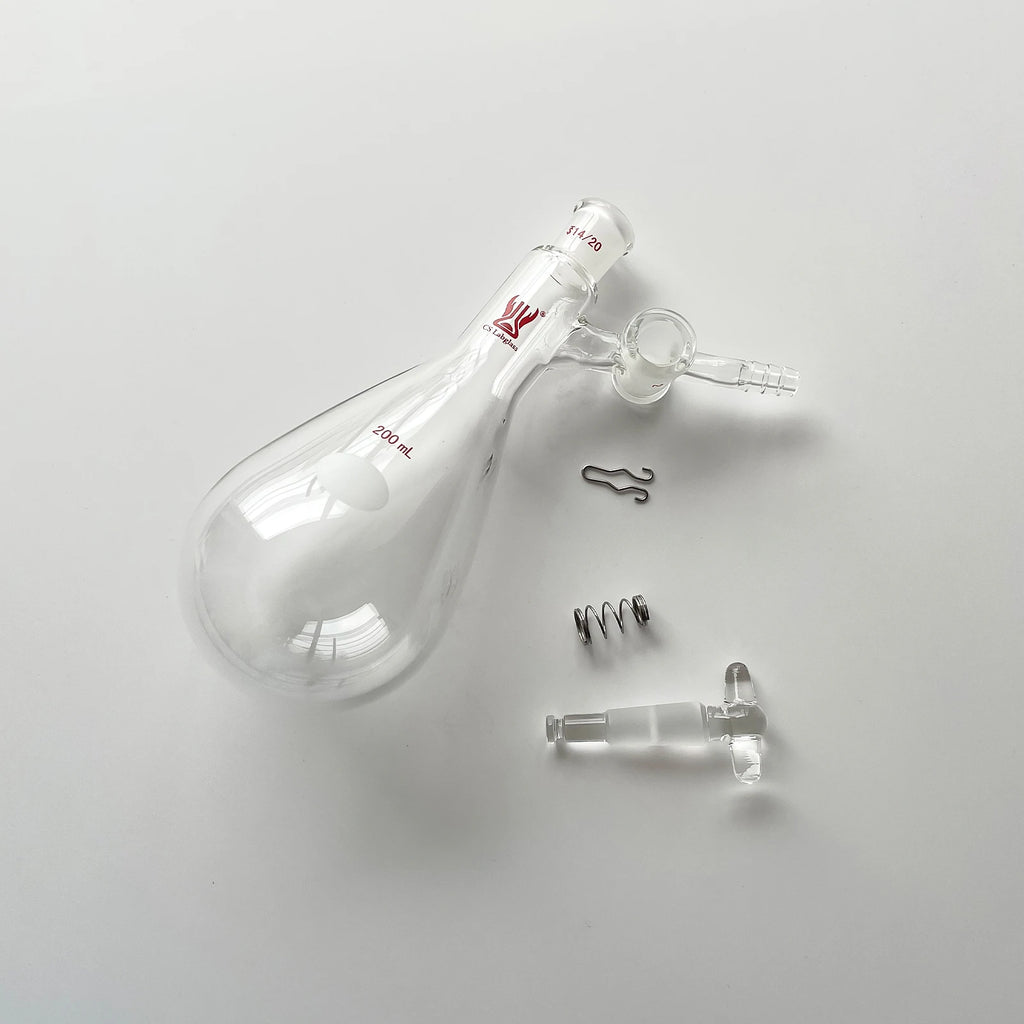 Schlenk Flask 10-1000ml – Pear-Shaped Borosilicate Reaction Flask with Glass Stopcock