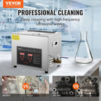 Professional Ultrasonic Cleaner with Digital Timer & Heater – Stainless Steel Heated Jewelry Cleaning Machine