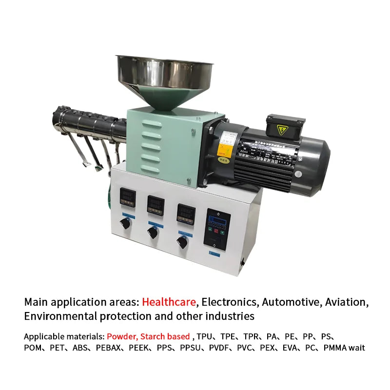 CT30 Laboratory Twin Screw Extruder Plastic Mixing Granulator Twin-Screw Granulation Machine For Powdered Biomaterial Starch