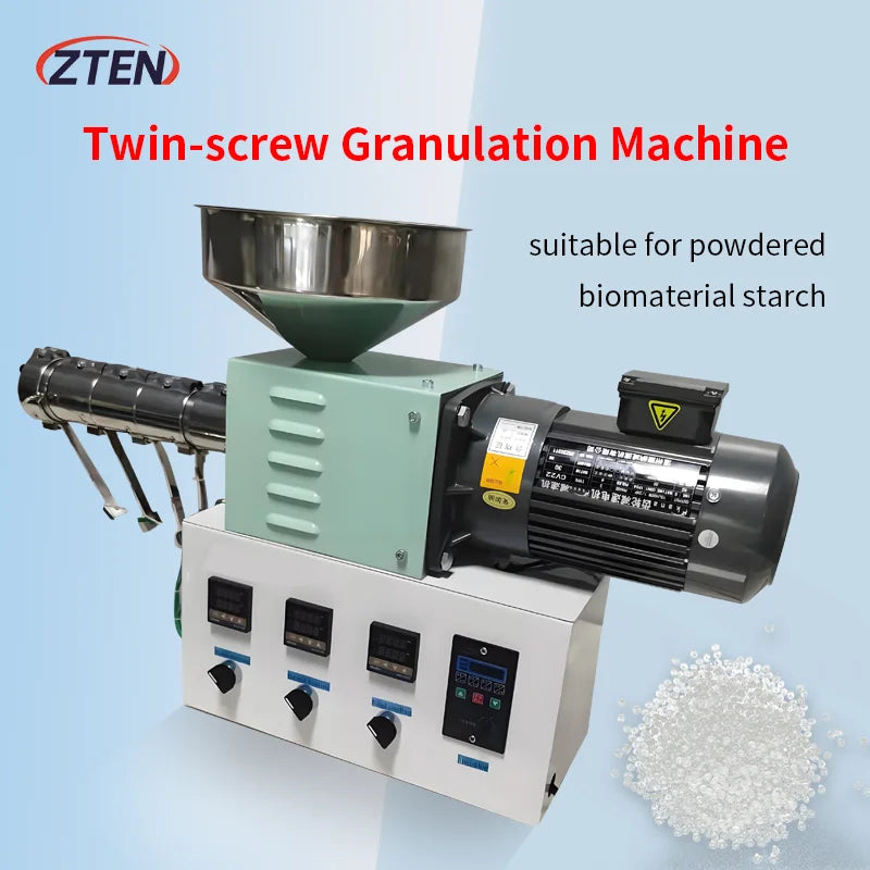 CT30 Laboratory Twin Screw Extruder Plastic Mixing Granulator Twin-Screw Granulation Machine For Powdered Biomaterial Starch