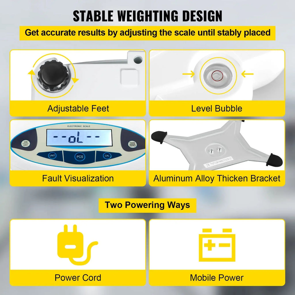 5000 g × 0.01 g Digital Laboratory Analytical Balance