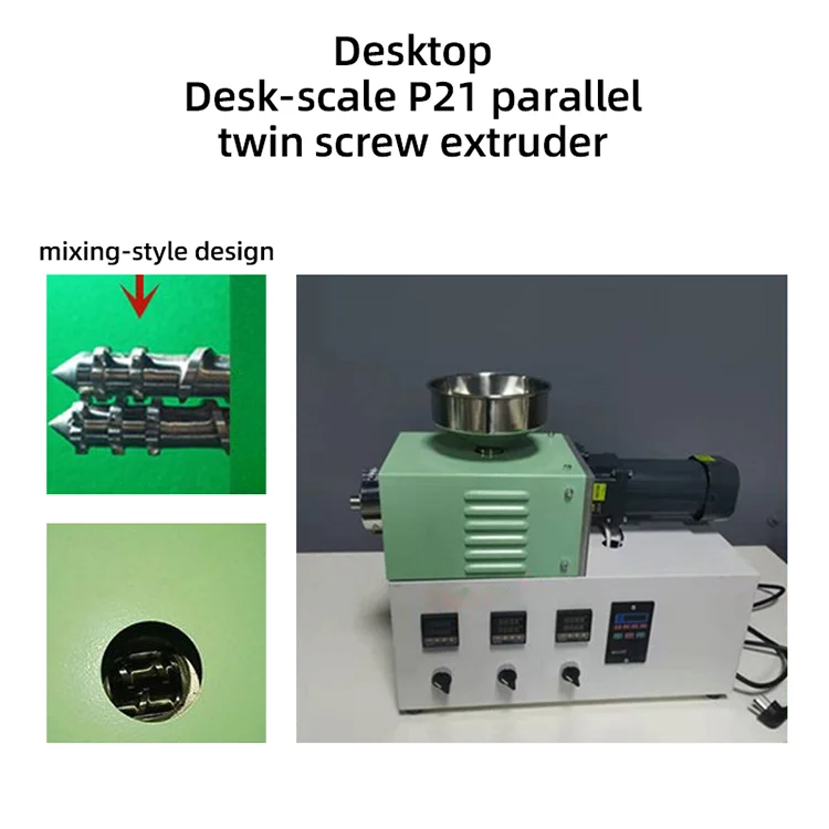 CT30 Laboratory Twin Screw Extruder Plastic Mixing Granulator Twin-Screw Granulation Machine For Powdered Biomaterial Starch