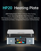 ALIENTEK HP20 200W Mini Soldering Preheater – Digital Constant Temperature Heating Plate, 350°C, PD3.1