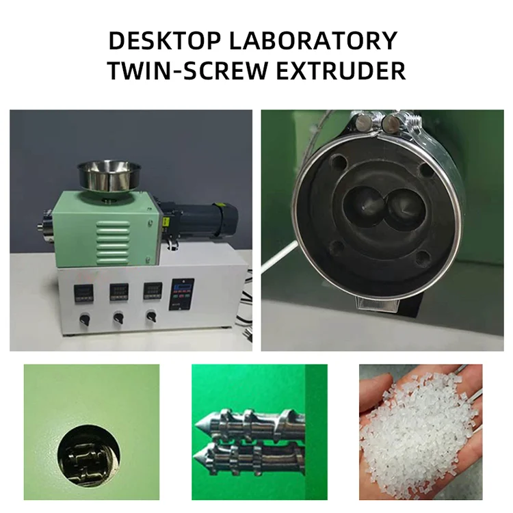 CT30 Laboratory Twin Screw Extruder Plastic Mixing Granulator Twin-Screw Granulation Machine For Powdered Biomaterial Starch
