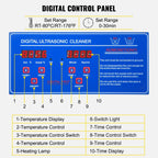 22L Industrial Ultrasonic Cleaner with Digital Timer & Heater – 40kHz Professional Cleaning, 110V