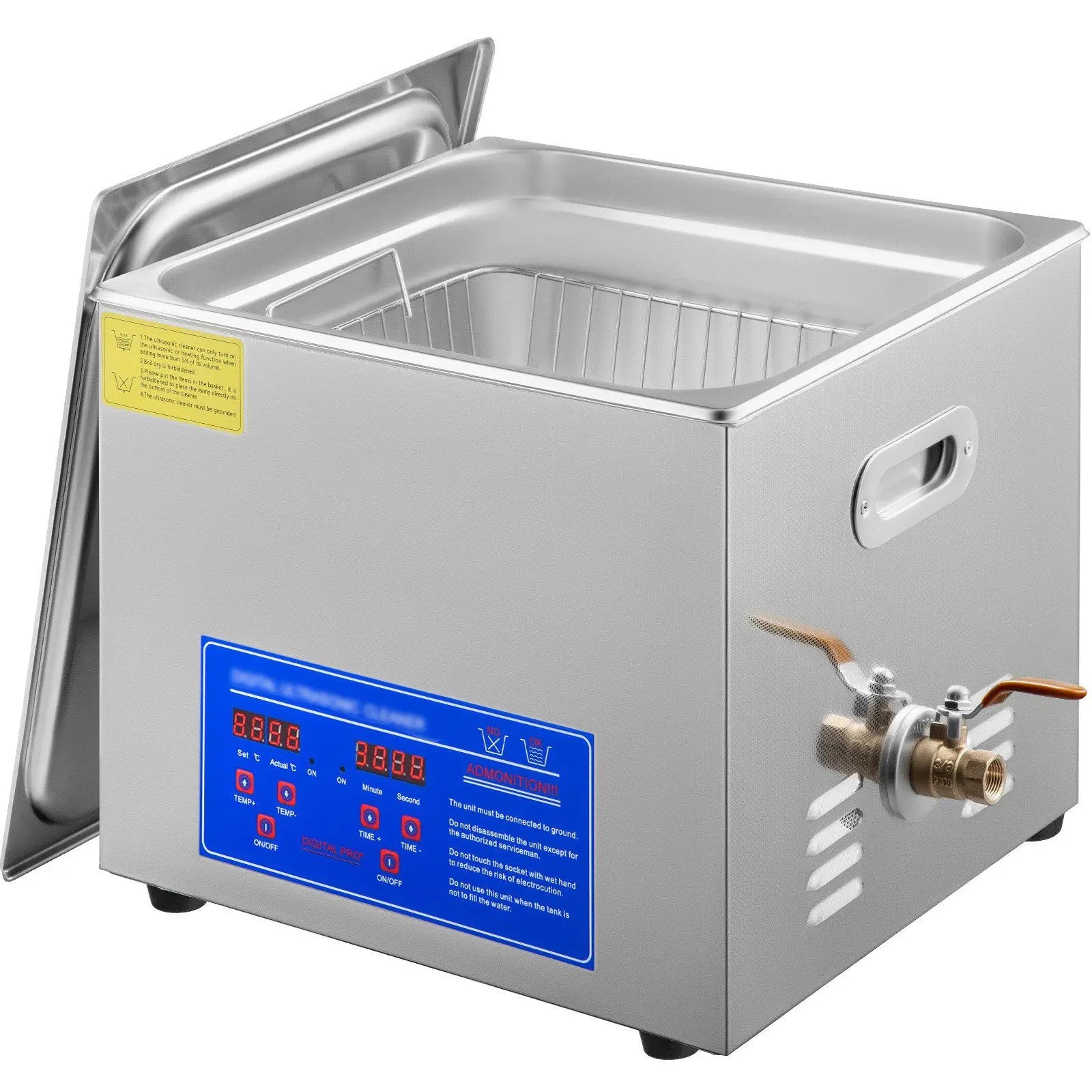 15L Professional Ultrasonic Cleaner with Digital Timer & Heater – 40kHz Advanced Ultrasonic Cleaning, 110V
