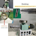 CT30 Laboratory Twin Screw Extruder Plastic Mixing Granulator Twin-Screw Granulation Machine For Powdered Biomaterial Starch