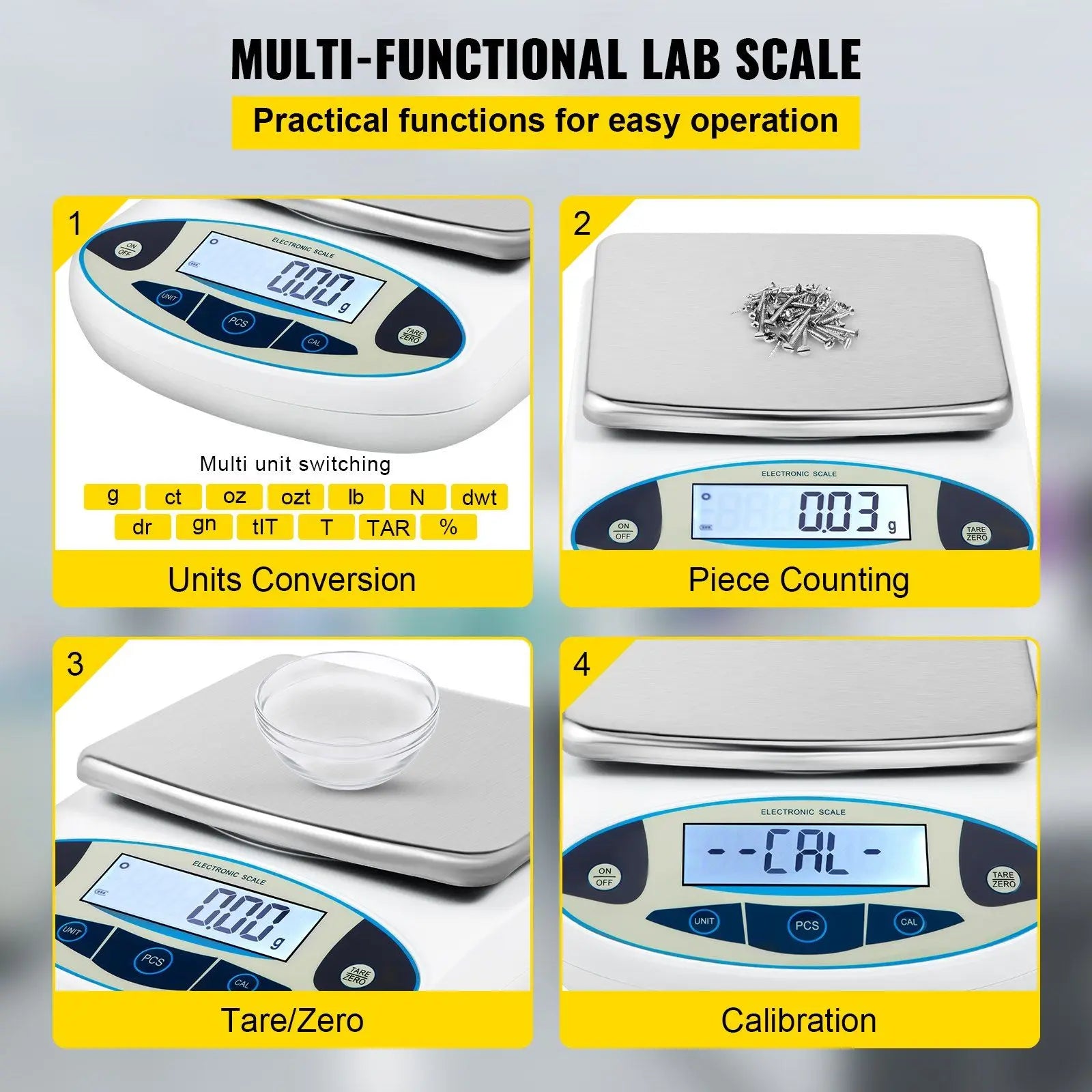 5000 g × 0.01 g Digital Laboratory Analytical Balance
